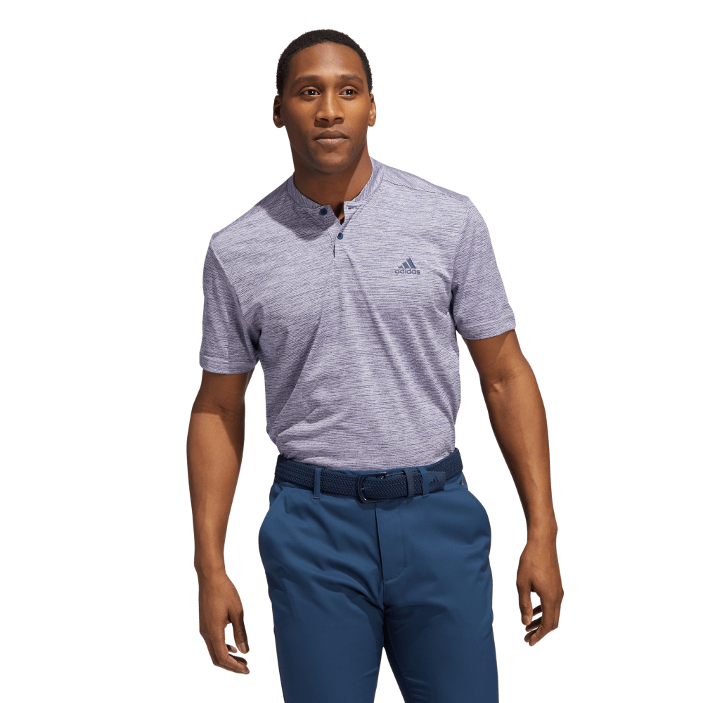 Textured Stripe Men's Short Sleeve Golf Polo Shirt