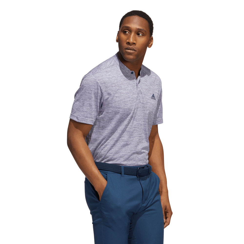 Textured Stripe Men's Short Sleeve Golf Polo Shirt