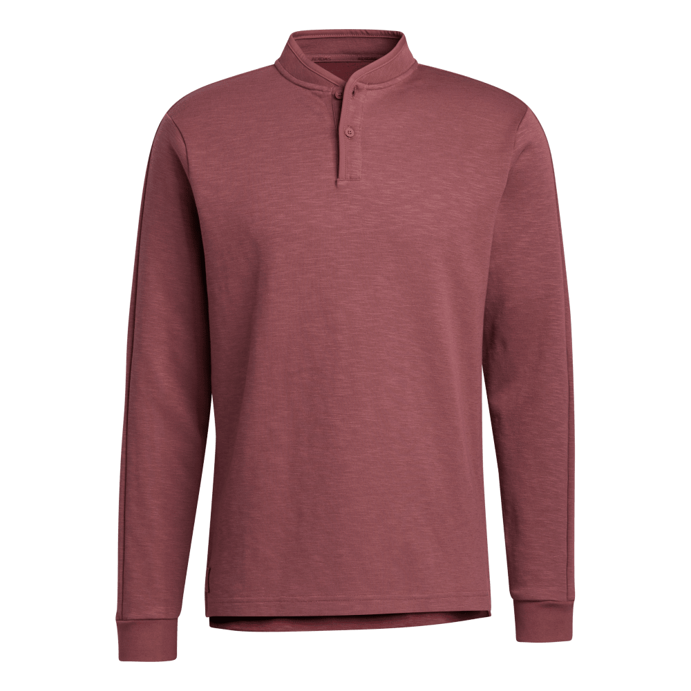 Go-To Long Sleeve Henley Polo Shirt