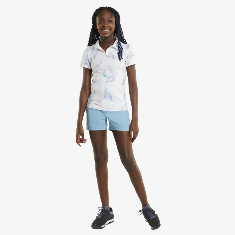 MATTR Lowlands Junior Girls Short Sleeve Polo Shirt