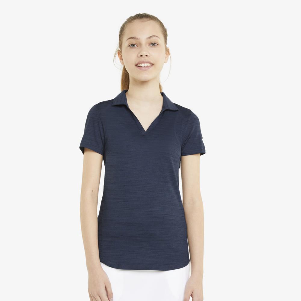 CLOUDSPUN Free Junior Girls Short Sleeve Polo Shirt