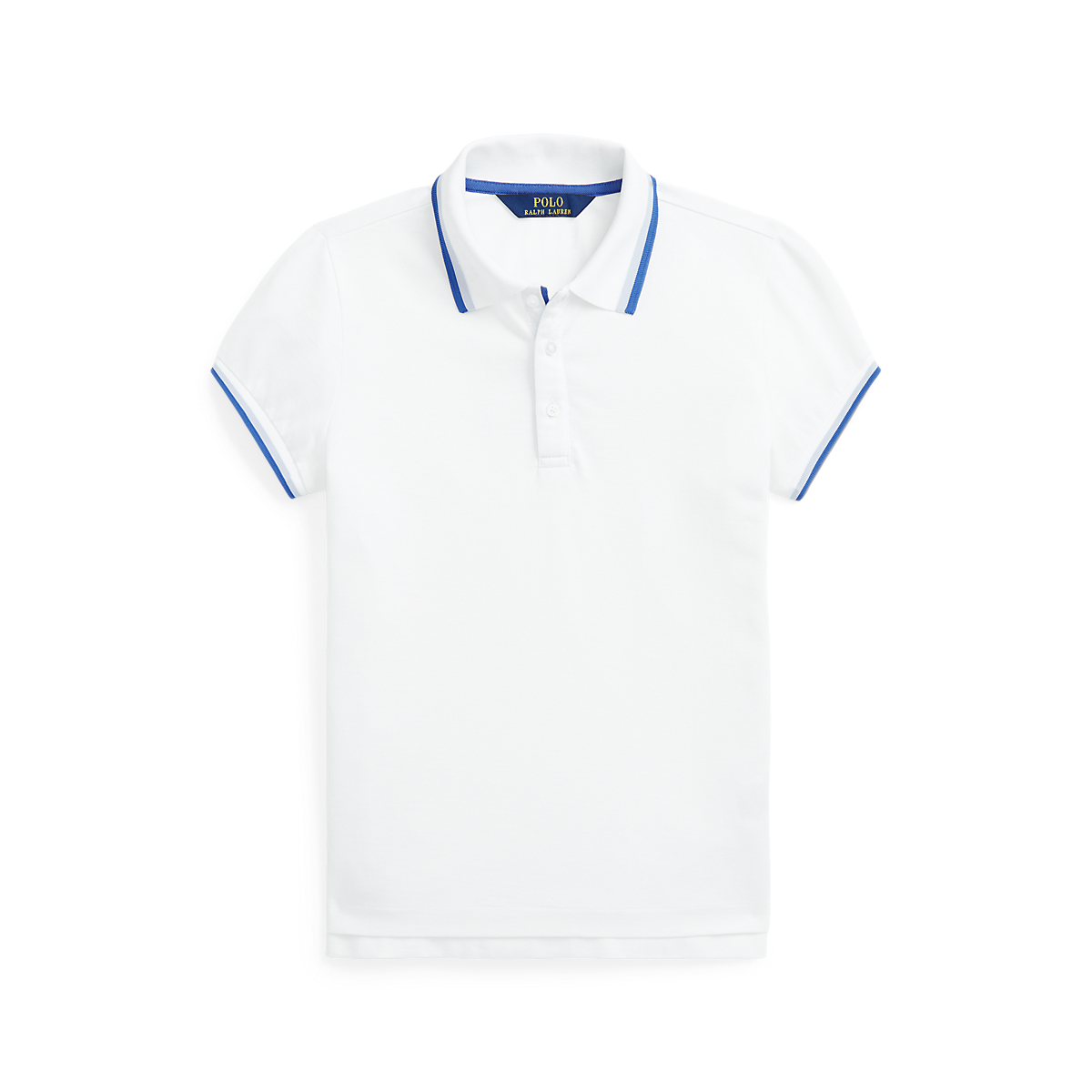 Girls Val Short Sleeve Contrast Trim Polo Shirt