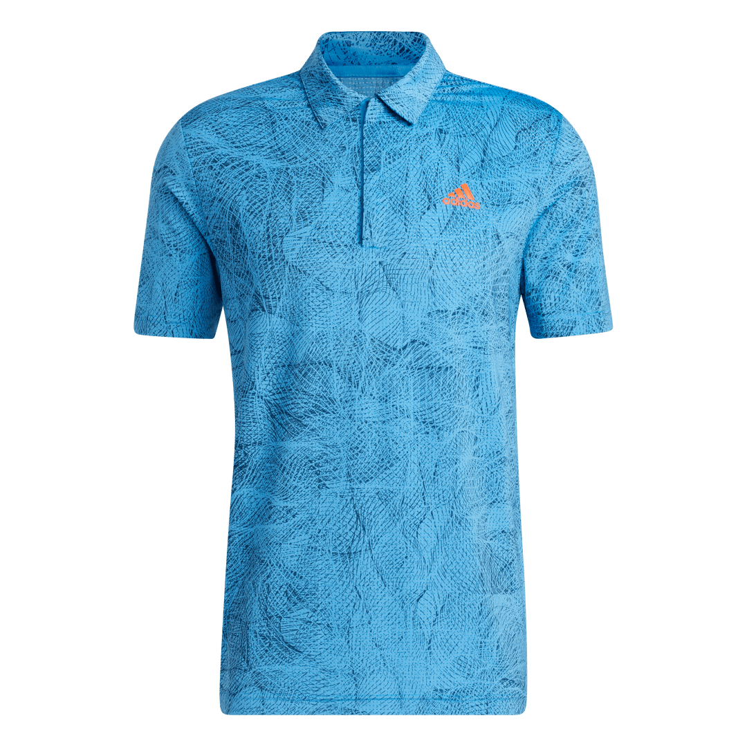 Motion Print Men's Short Sleeve Golf Polo Shirt