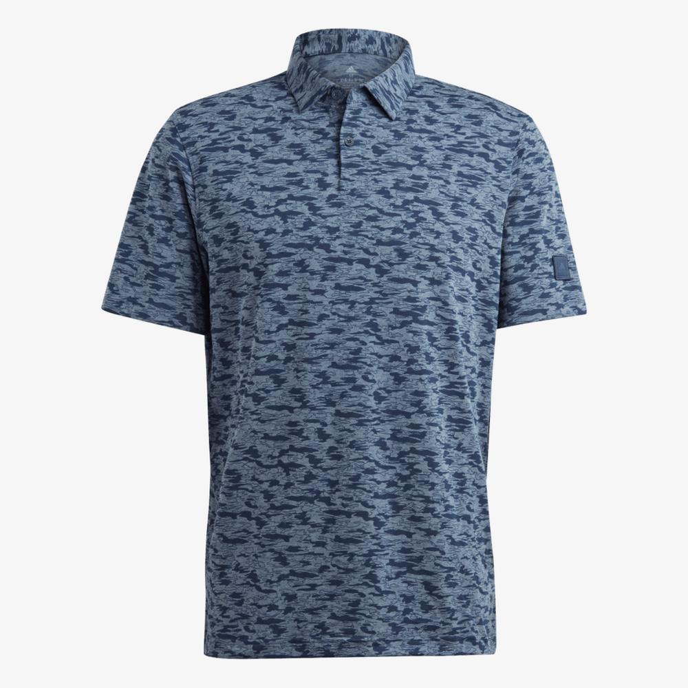 adidas Go-To Camo Golf Polo Shirt - White adidas Go-To Camo Golf Polo Shirt - White
