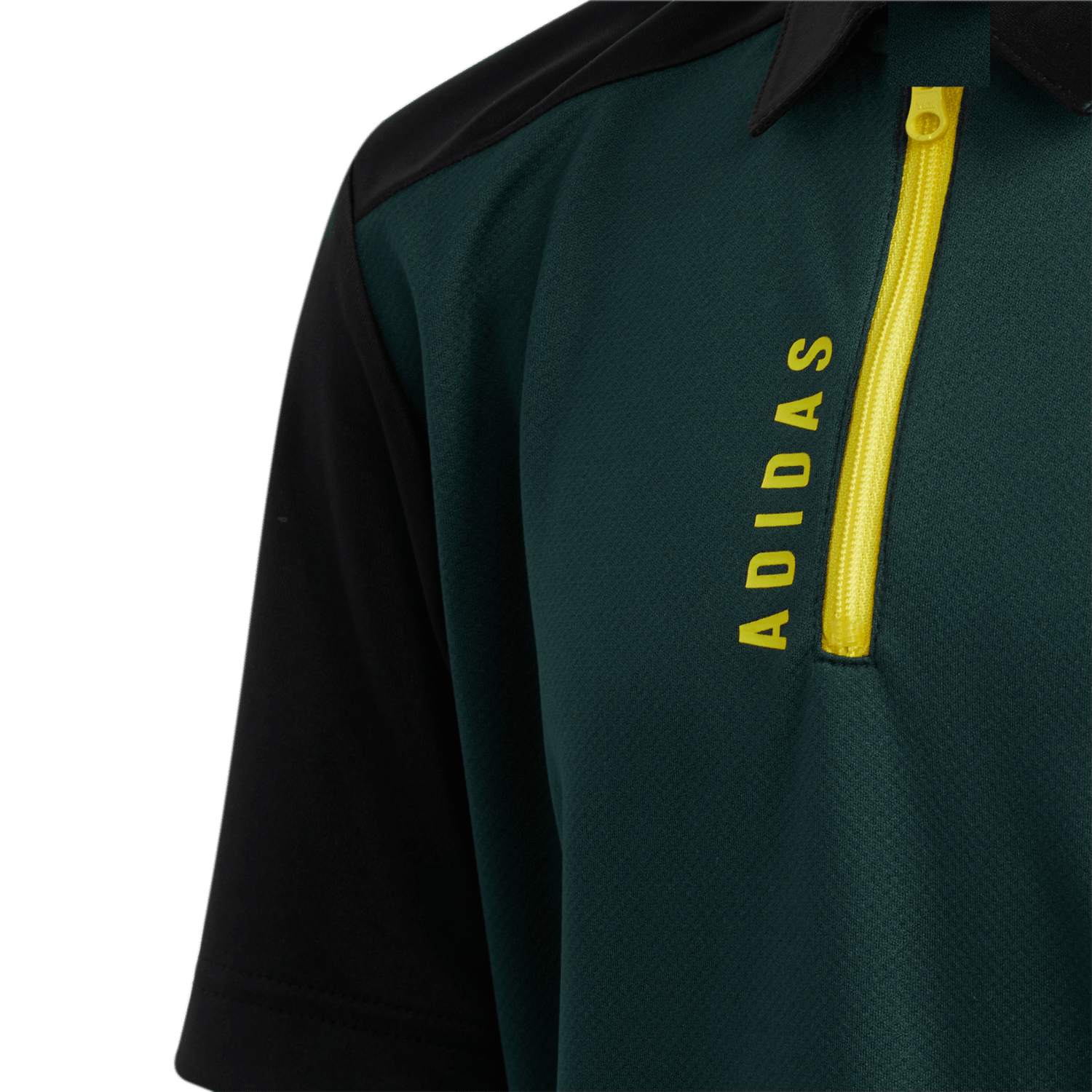 Short Sleeve Boys Quarter Zip Polo Shirt