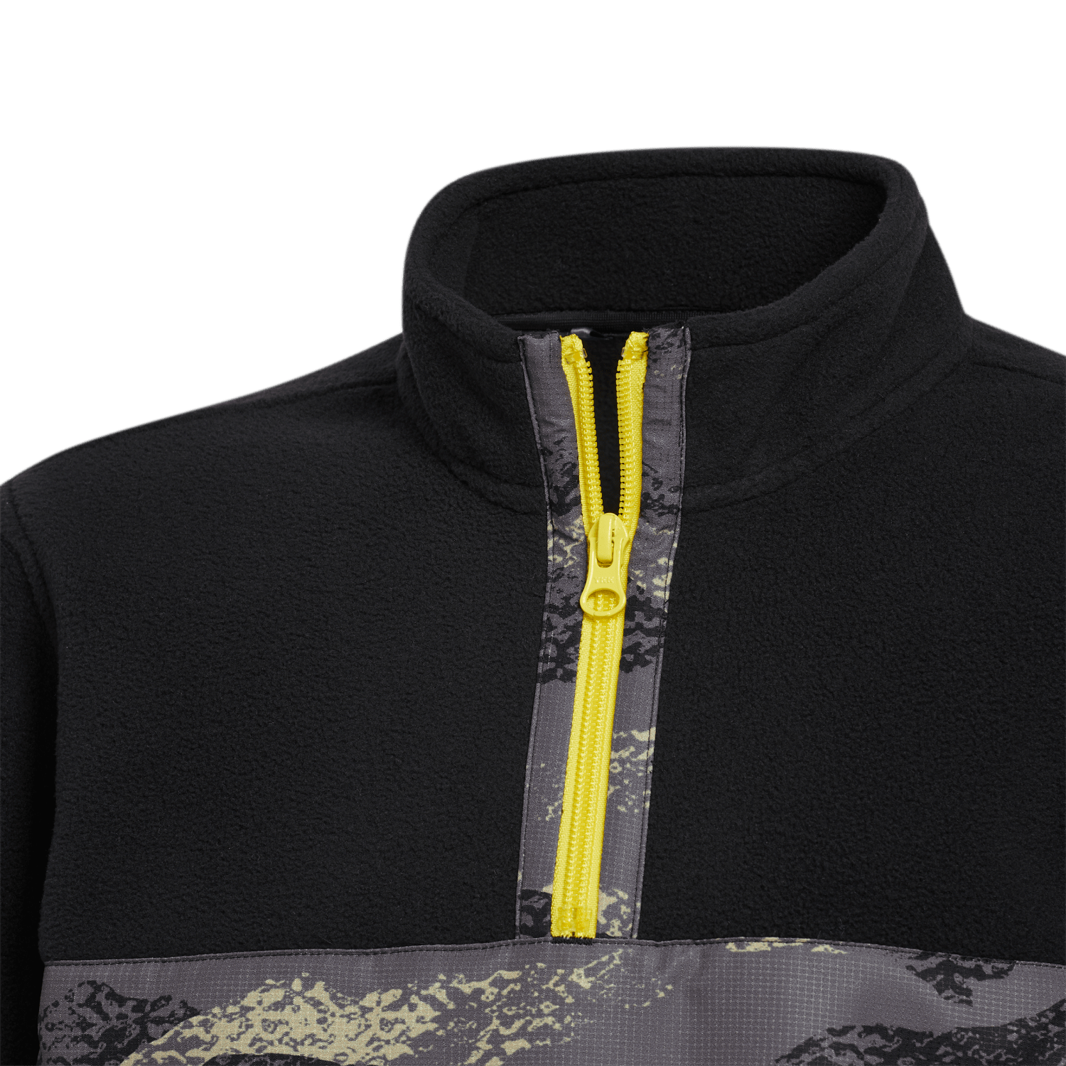 Graphic Block Print Junior Boys Quarter Zip Pull Over