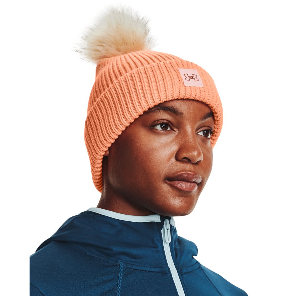 Women's ColdGear® Infrared Halftime Ribbed Pom Beanie