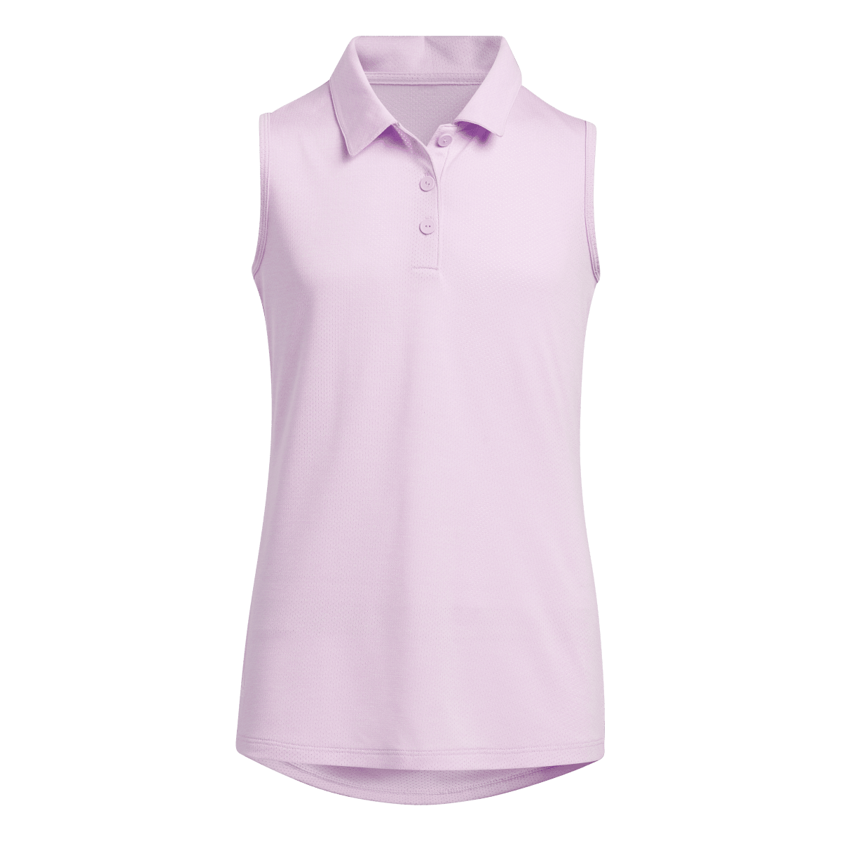 Girls Sleeveless Solid Polo Shirt