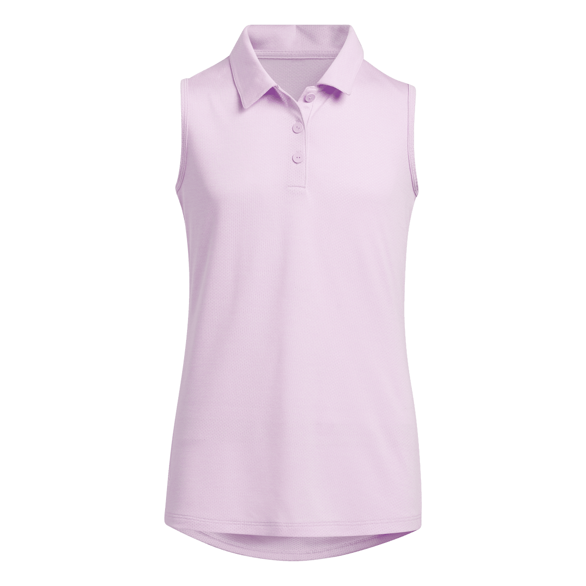 Girls Sleeveless Solid Polo Shirt