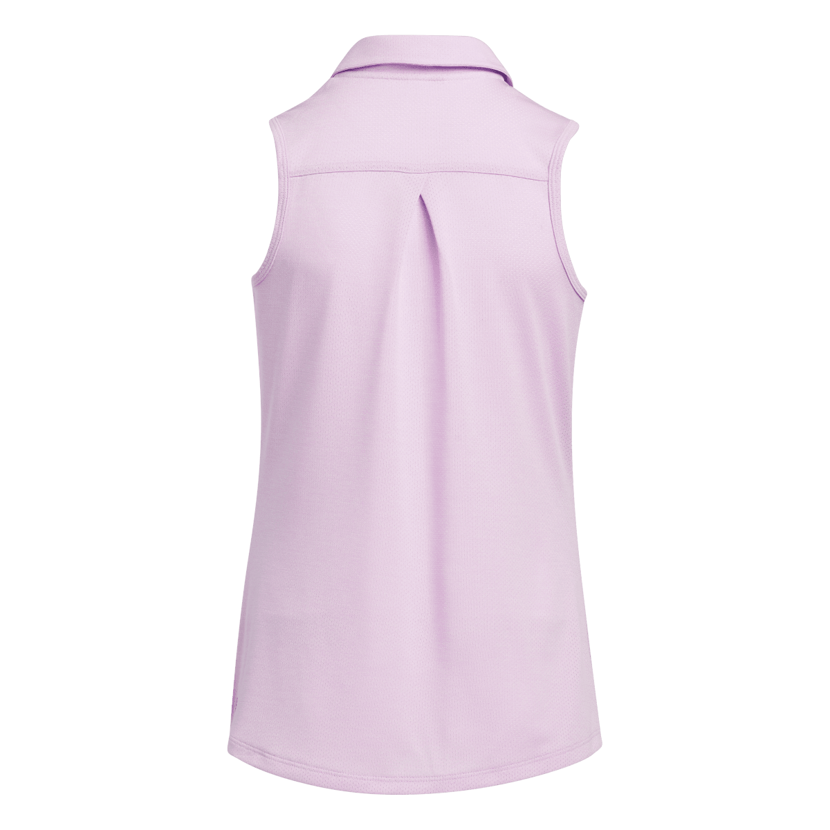 Girls Sleeveless Solid Polo Shirt