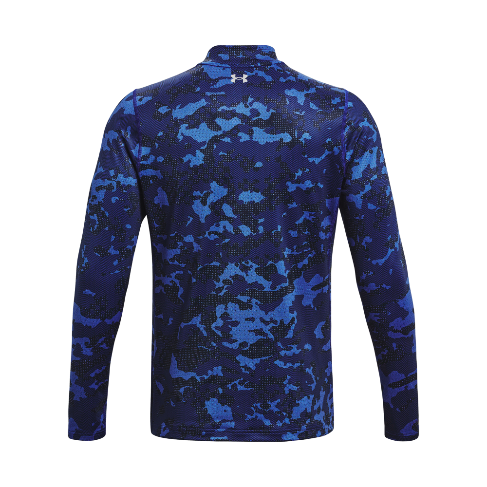 ColdGear&reg; Infrared All Over Print Mock Men's Long Sleeve Golf Polo Shirt