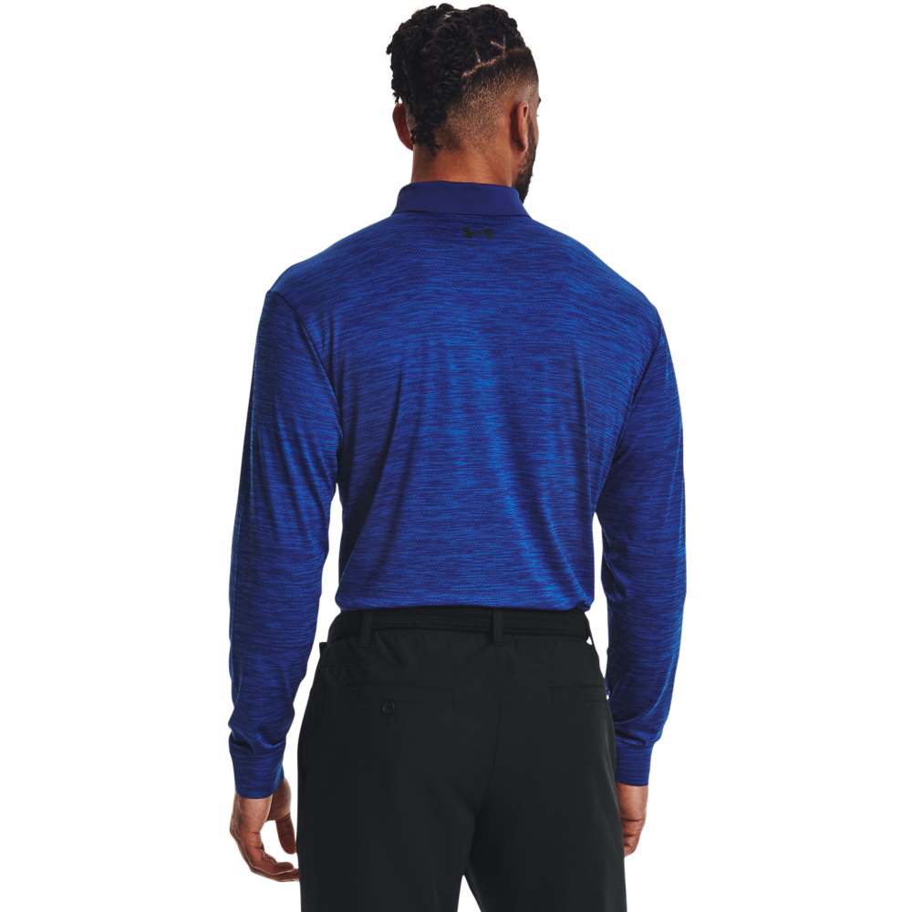 UA Performance 2.0 Textured Men's Long Sleeve Golf Polo Shirt