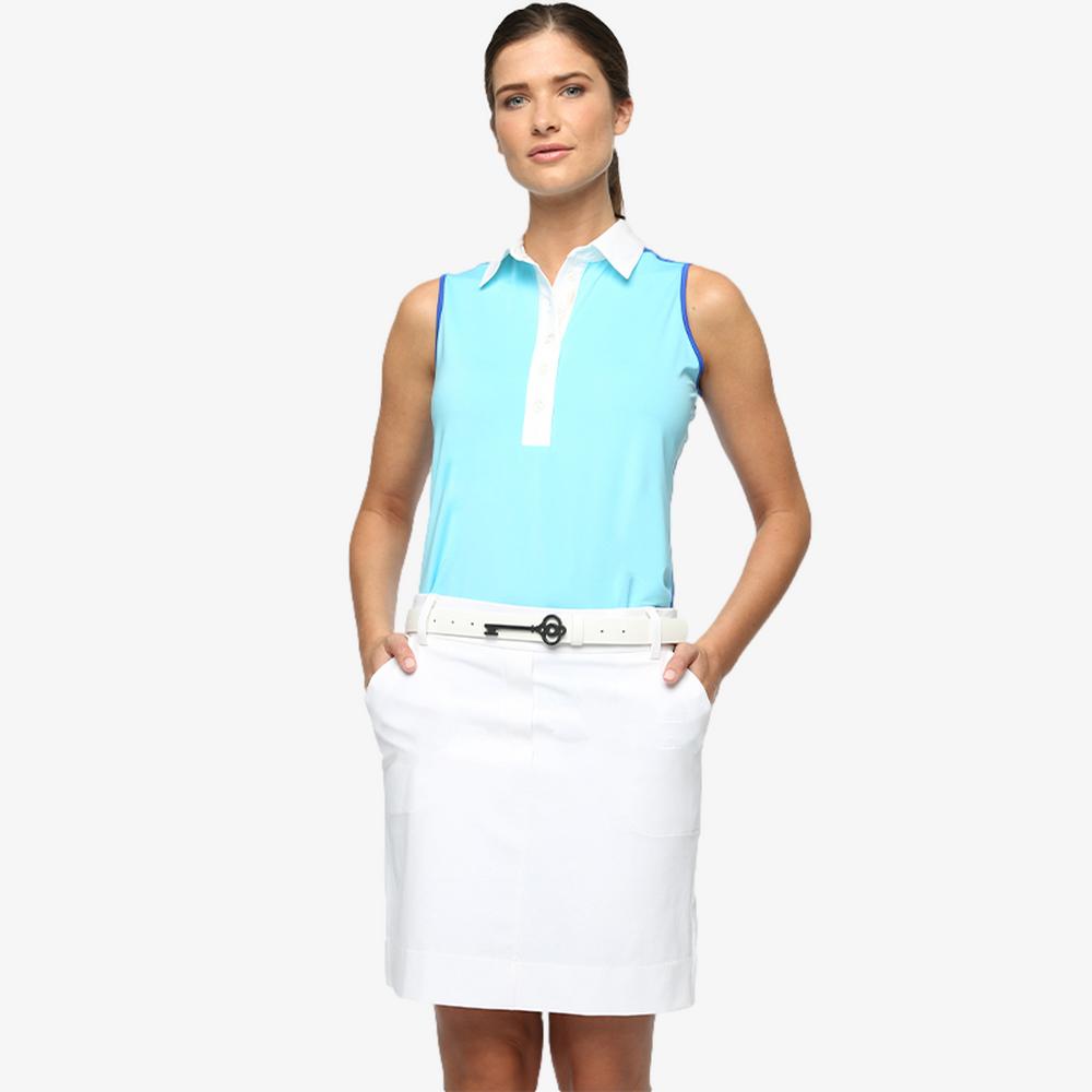 Endless Summer Collection: Sleek Color Block Sleeveless Polo
