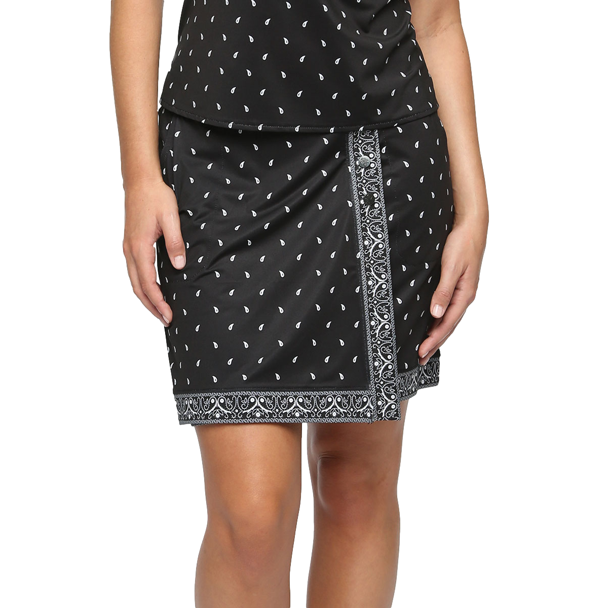 French Connection Collection: Snap Wrap 16.5" Bandana Skort