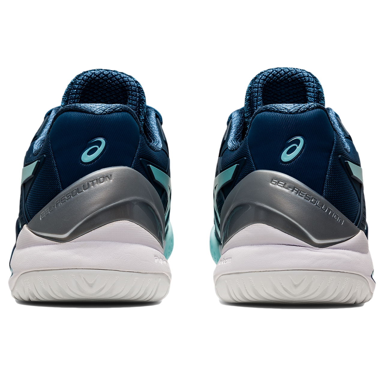 GEL RESOLUTION 8 Women's Tennis Shoes - Aqua/Navy