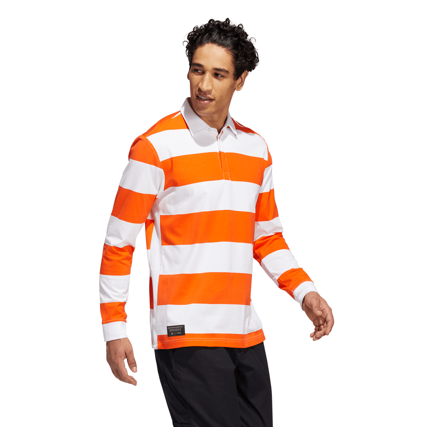 Adicross Rugby Men's Long Sleeve Golf Polo Shirt