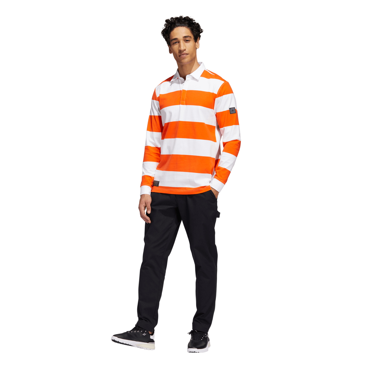 Adicross Rugby Men's Long Sleeve Golf Polo Shirt