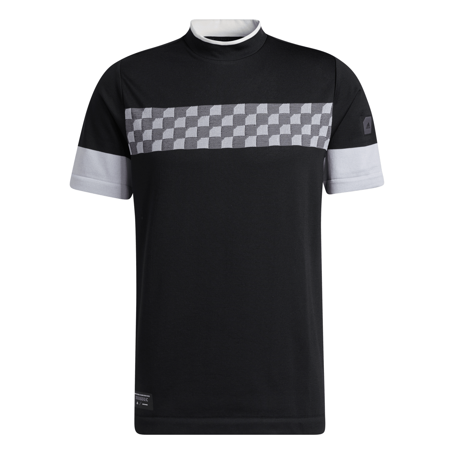 Adicross Checkered Men's Short Sleeve Golf Polo Shirt