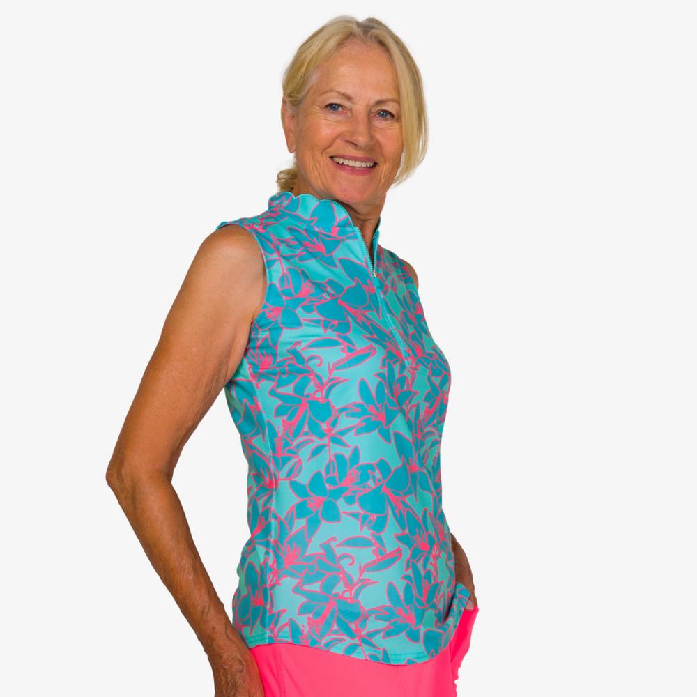 Mint Julep Collection: Bold Lilly Print Sleeveless Top