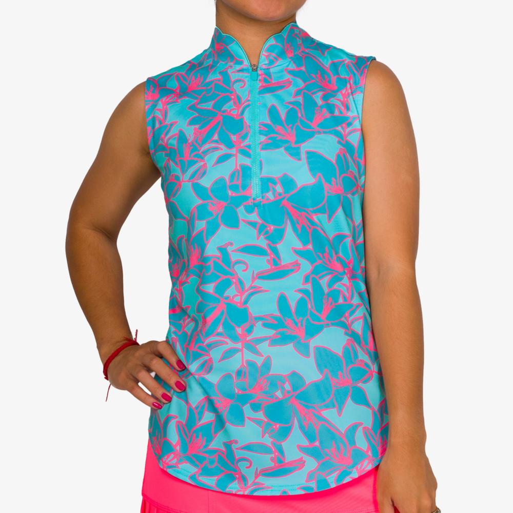 Mint Julep Collection: Bold Lilly Print Sleeveless Top