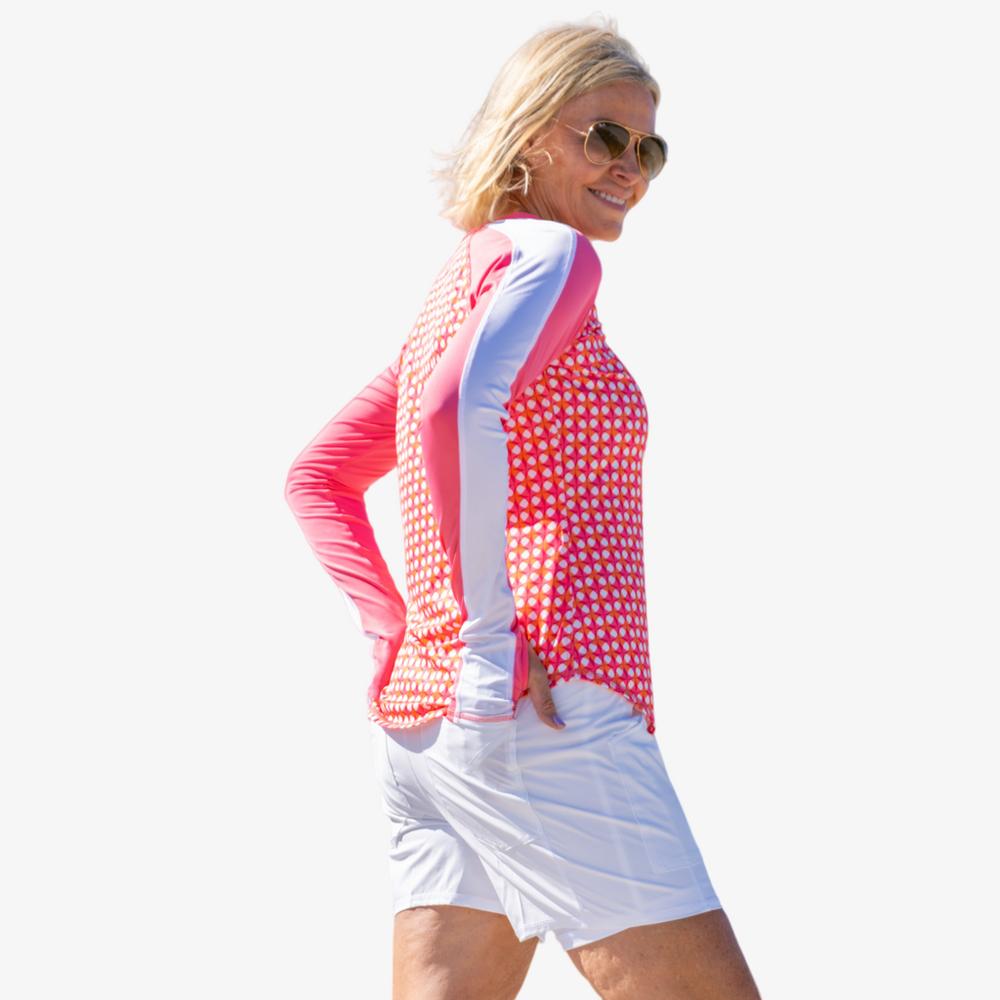 Watermelon Wine Collection: Long Sleeve Crew Neck Quarter Zip Pull Over