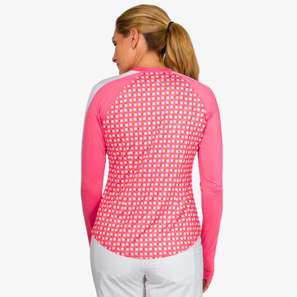 Watermelon Wine Collection: Long Sleeve Crew Neck Quarter Zip Pull Over
