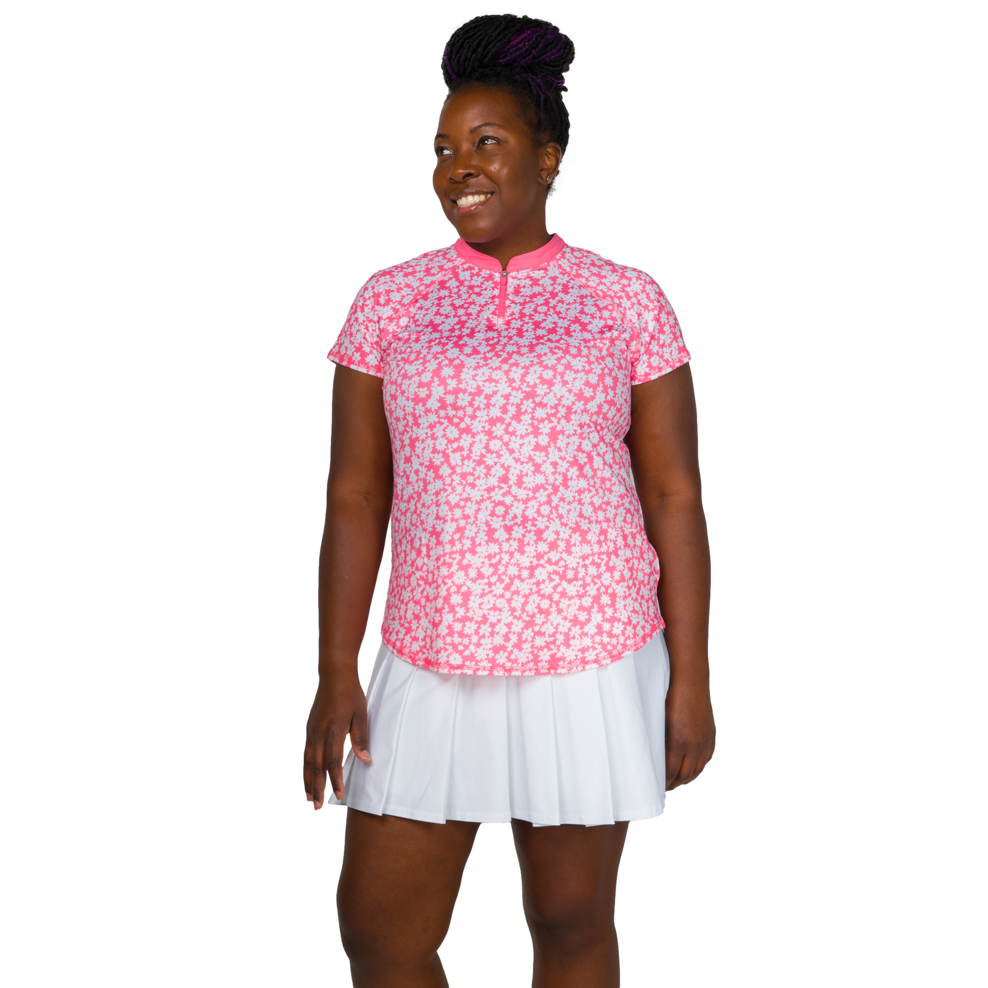 Aloha Diamond Sun Women's Short Sleeve Golf Shirt