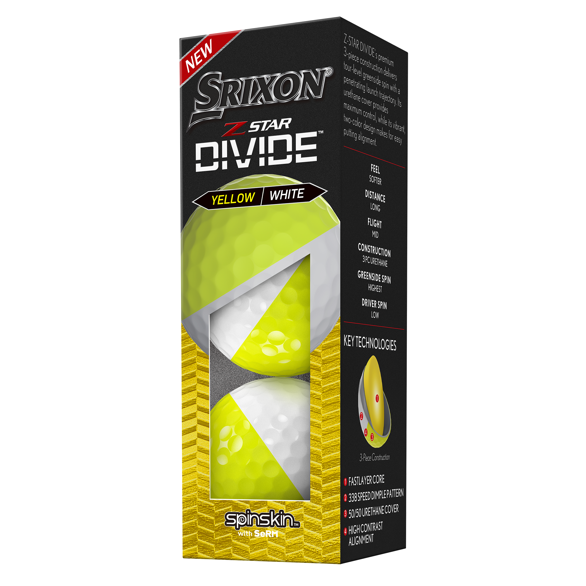 Z-STAR DIVIDE Golf Balls