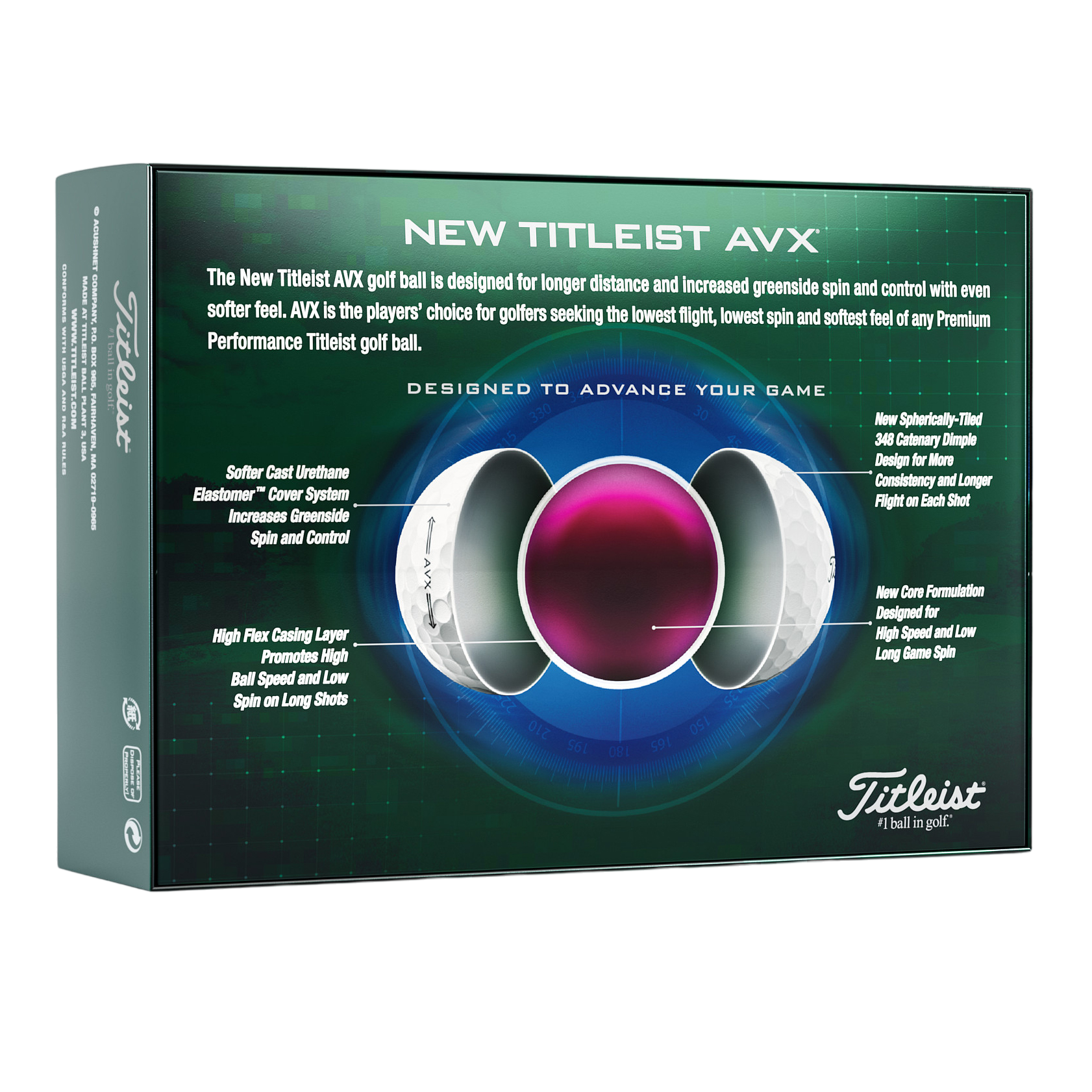 Titleist AVX Dimple Pattern