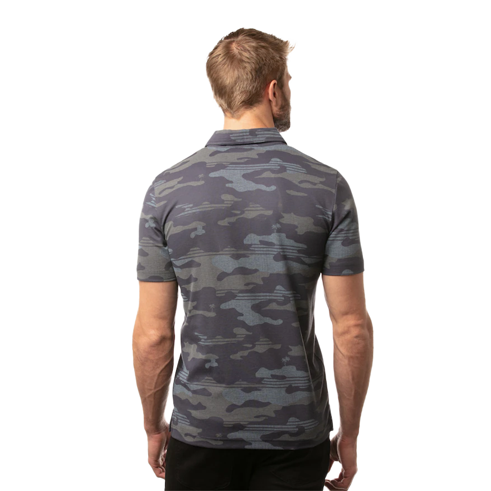 Heater Camo Men's Short Sleeve Golf Polo Shirt