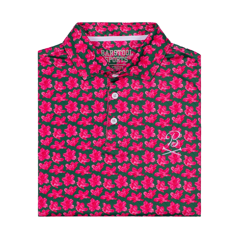 Barstool Golf Flowers Printed Polo