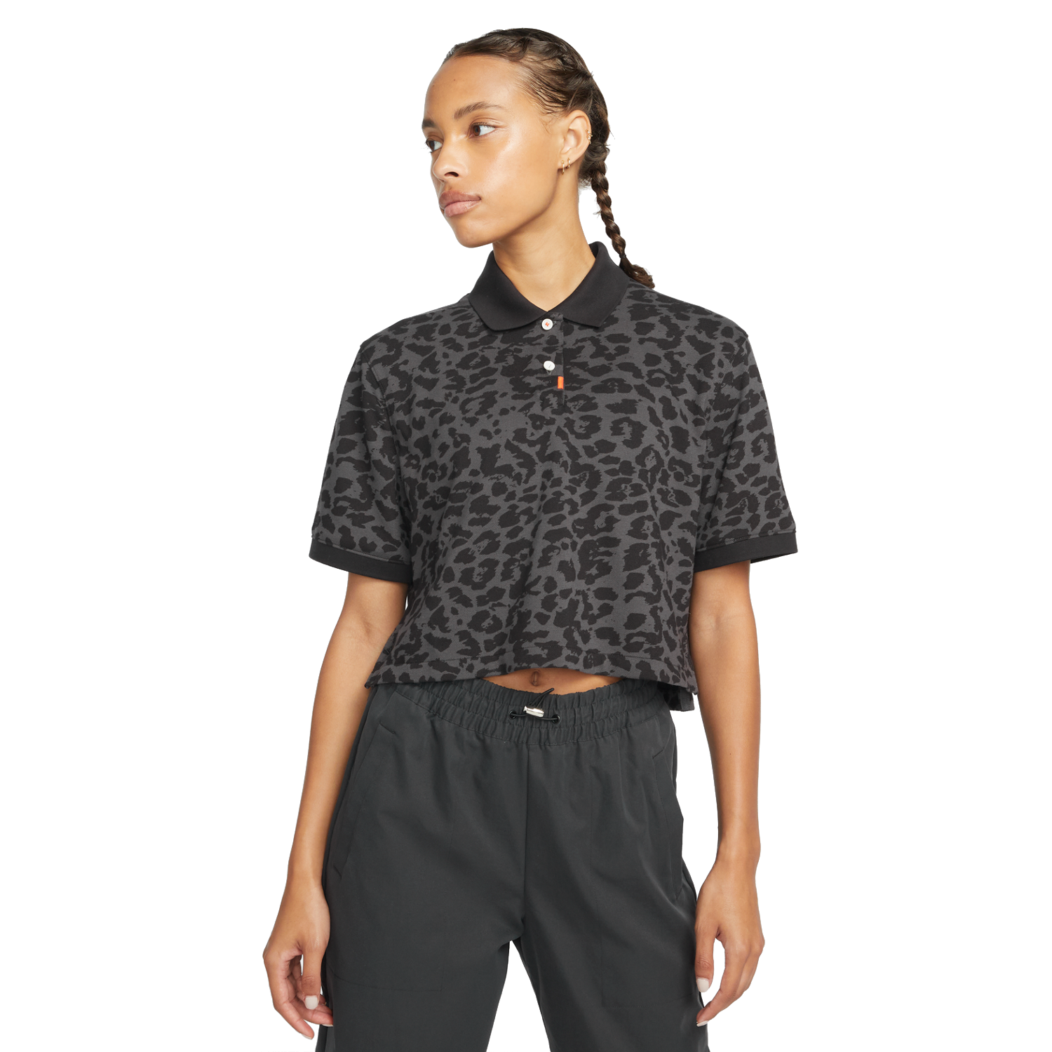 Short Sleeve Animal Print Women's Polo