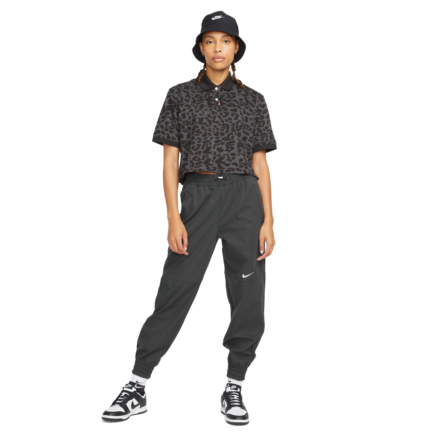 Short Sleeve Animal Print Women's Polo