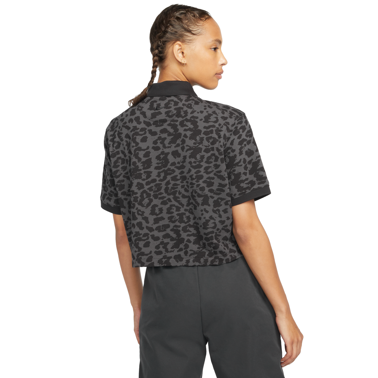 Short Sleeve Animal Print Women's Polo