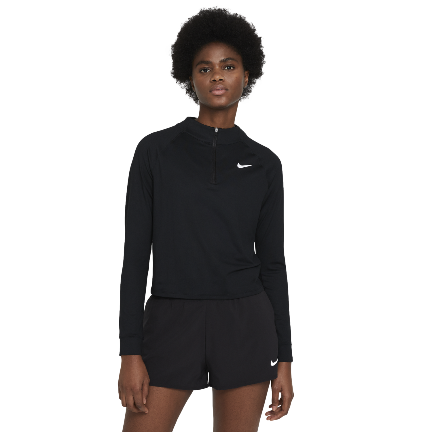 Dri-FIT Victory Women's Long-Sleeve Quarter Zip Tennis Top