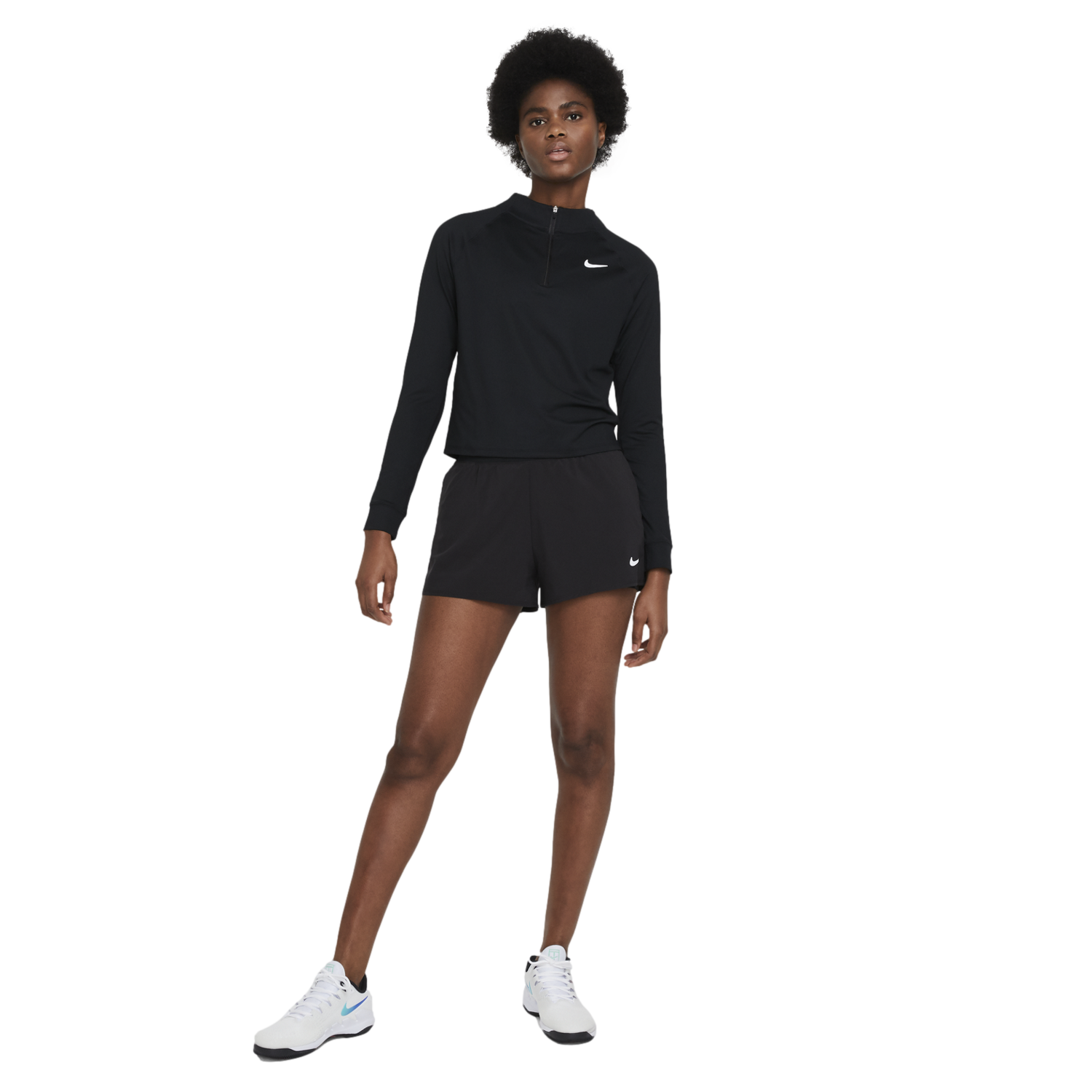 Dri-FIT Victory Women's Long-Sleeve Quarter Zip Tennis Top