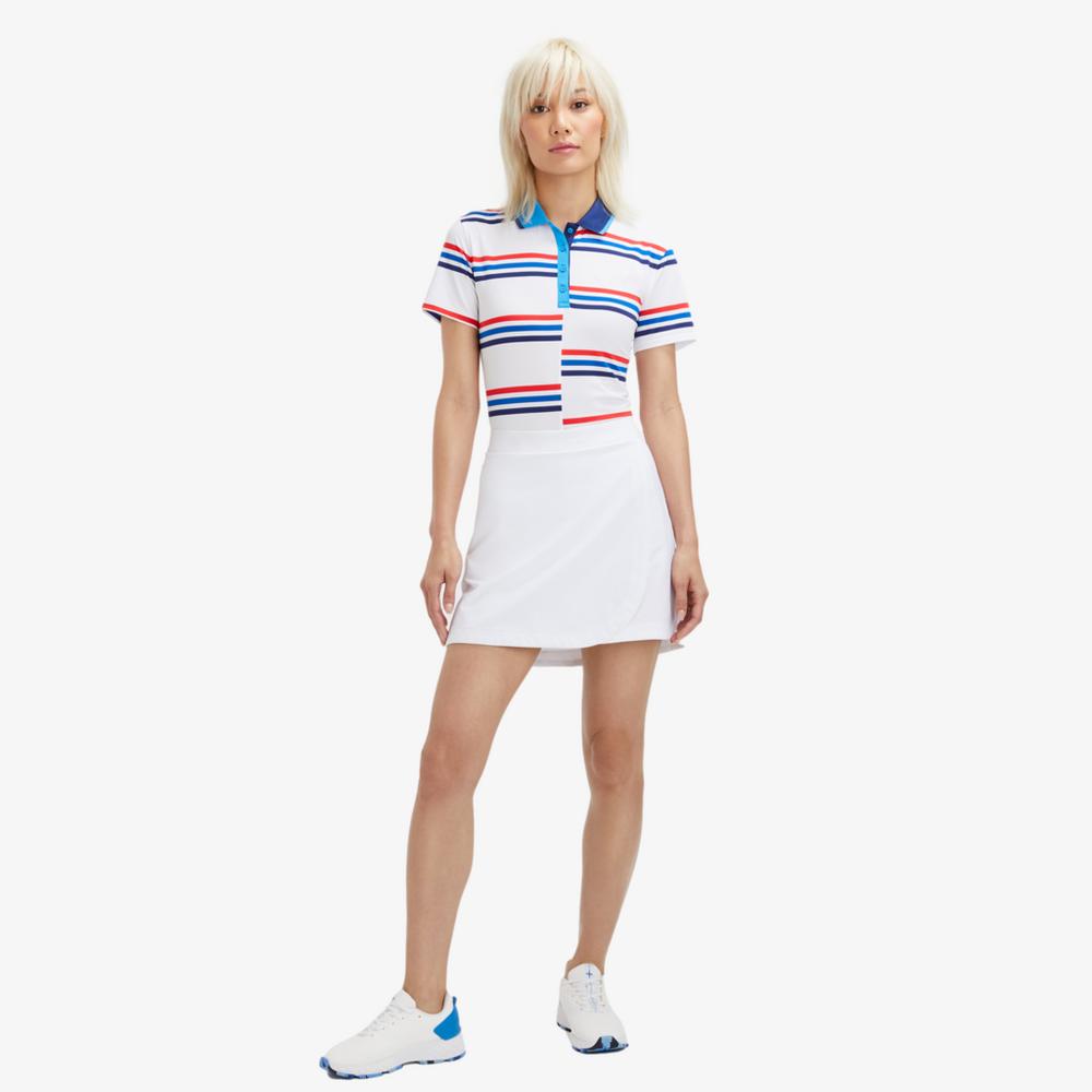 Offset Stripe Short Sleeve Polo Shirt
