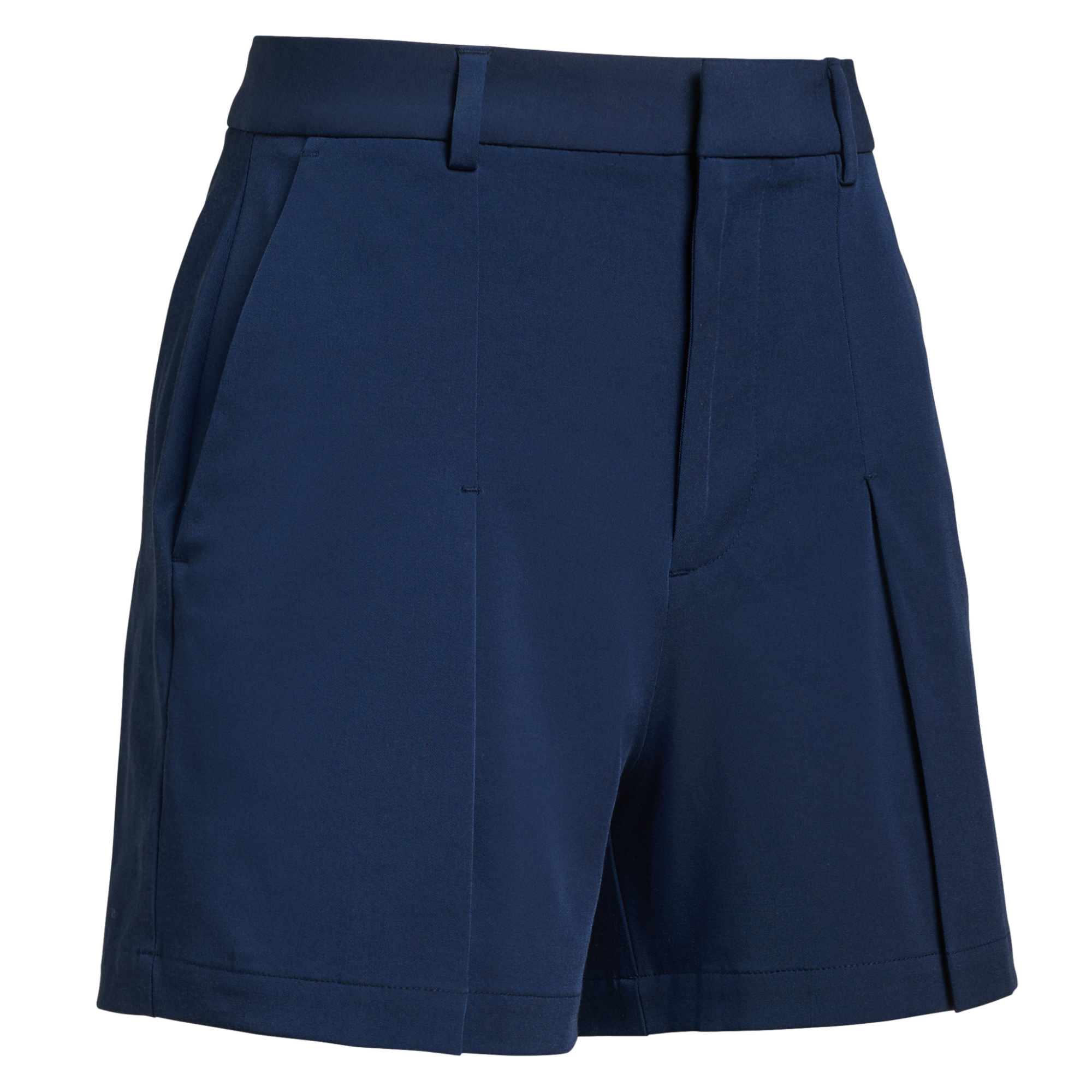 High Rise Pleated Stretch Twill A-Line Women's 4.5" Golf Shorts