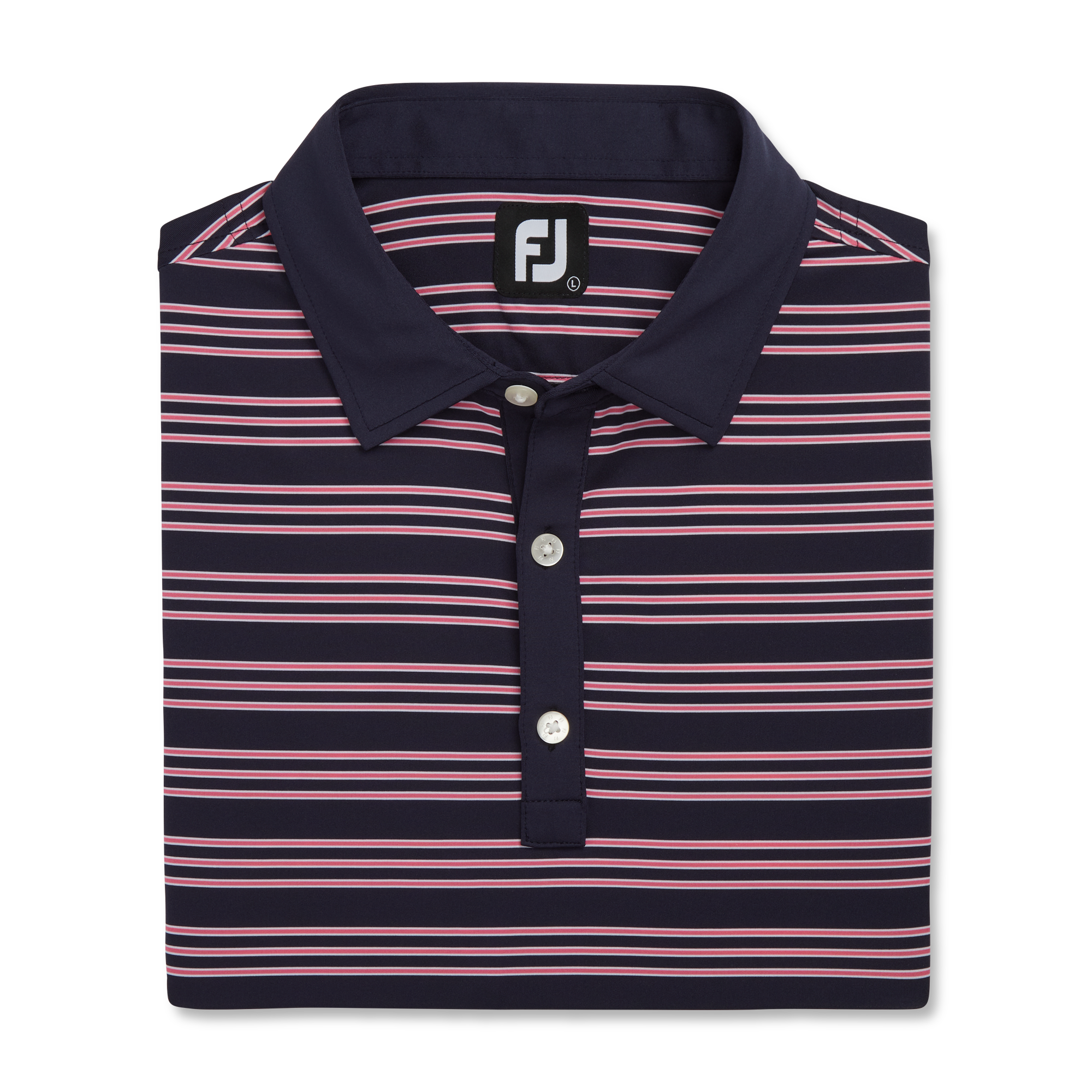 Trio Stripe Men's Short Sleeve Golf Polo Shirt