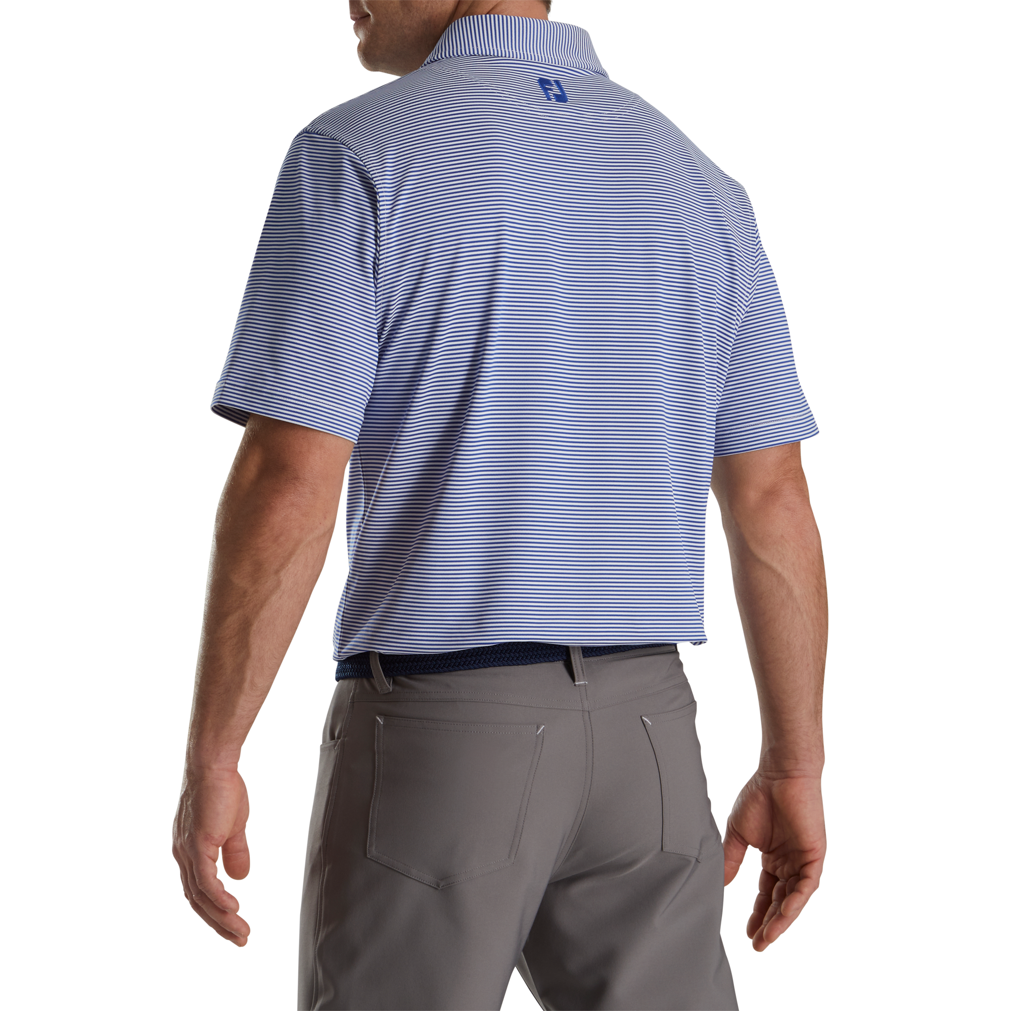 Feeder Stripe Men's Short Sleeve Golf Polo Shirt