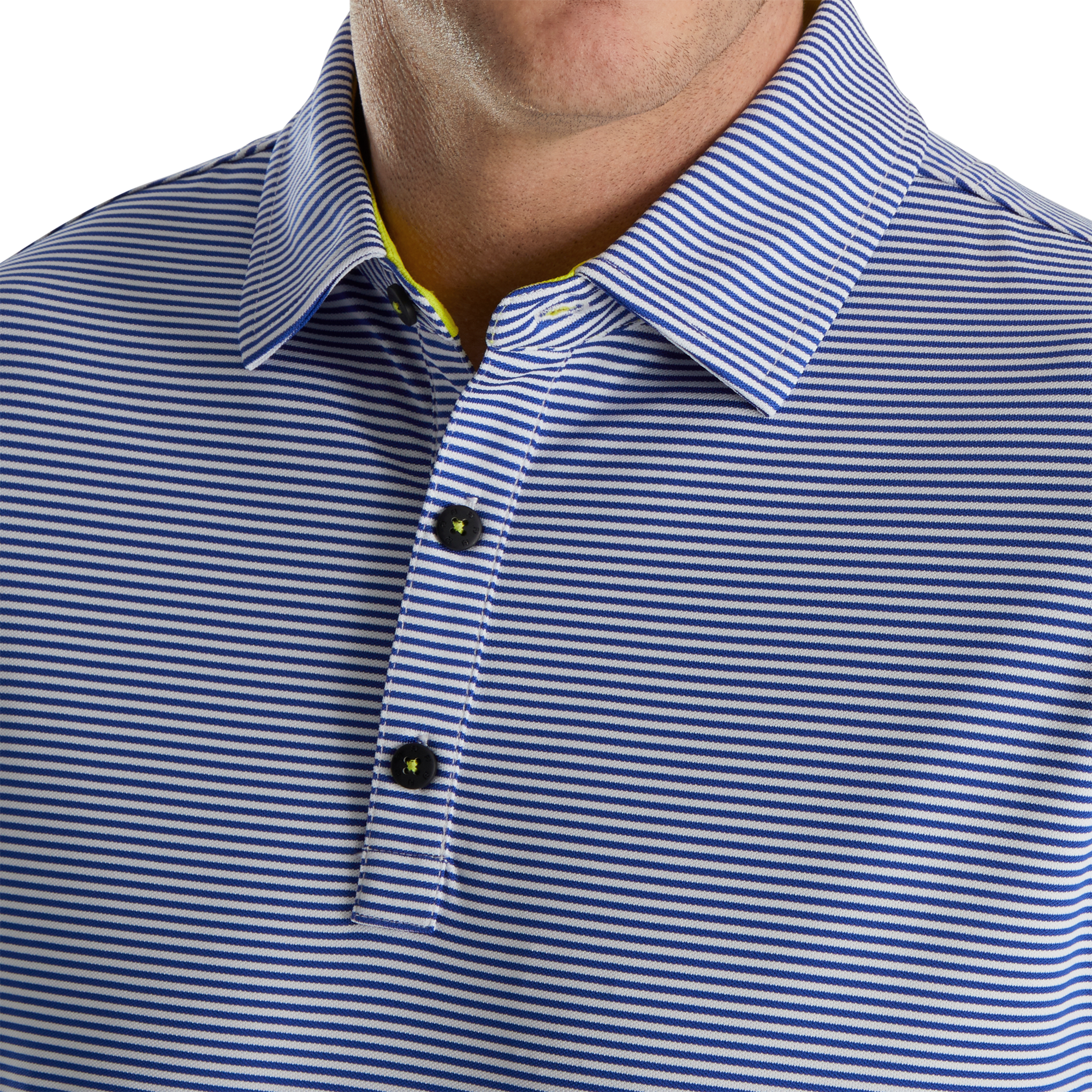Feeder Stripe Men's Short Sleeve Golf Polo Shirt