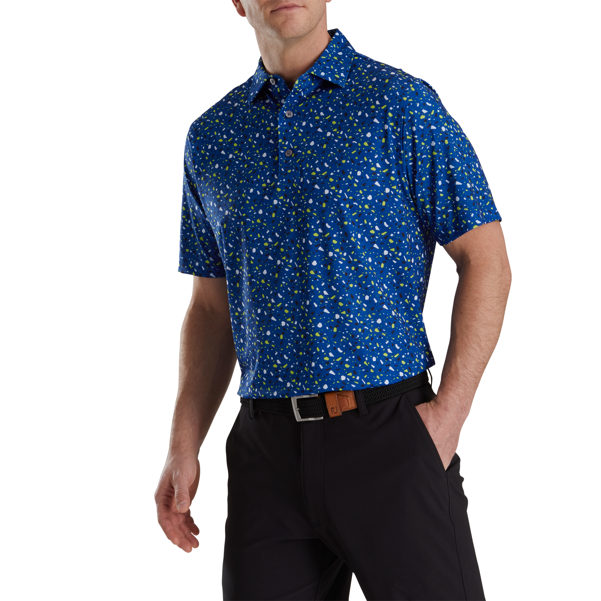 Terrazzo Print Polo