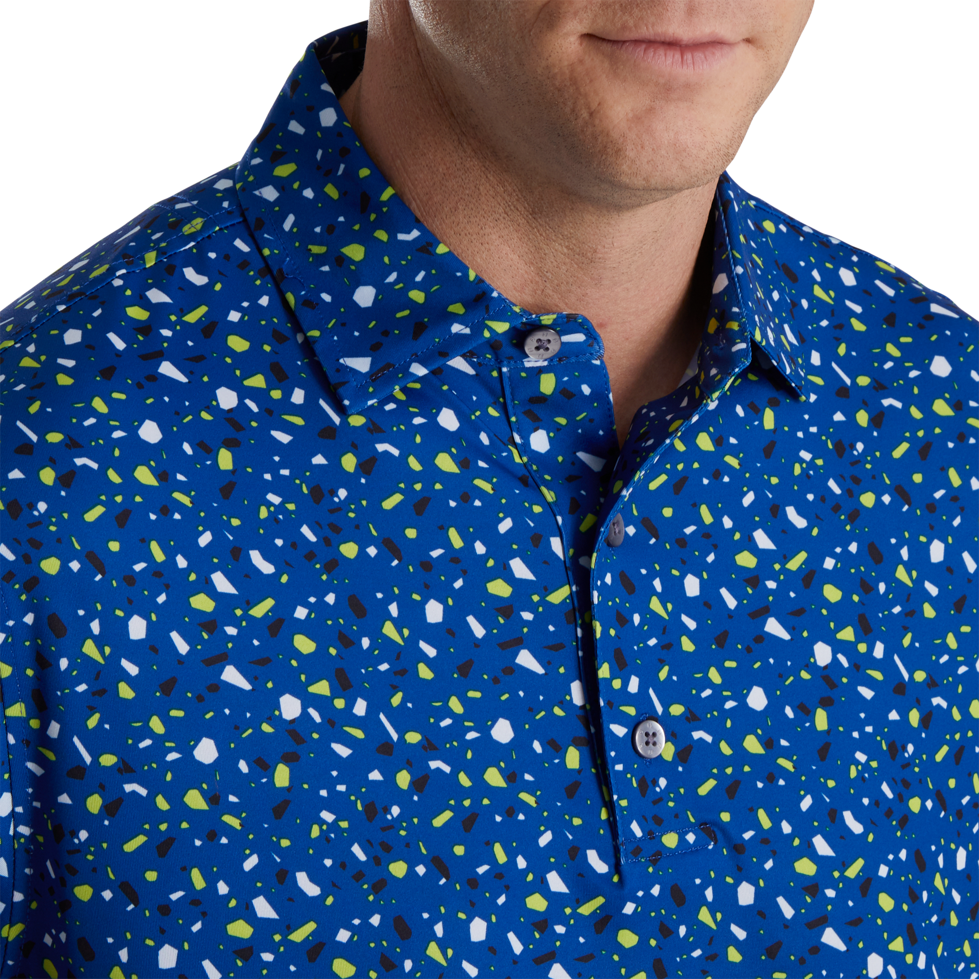 Terrazzo Print Polo