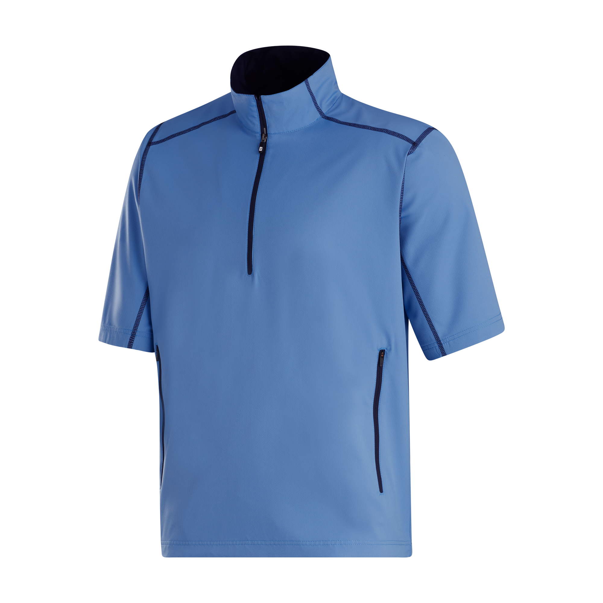 Short Sleeve Men's Golf Quarter Zip Sport Windshirt