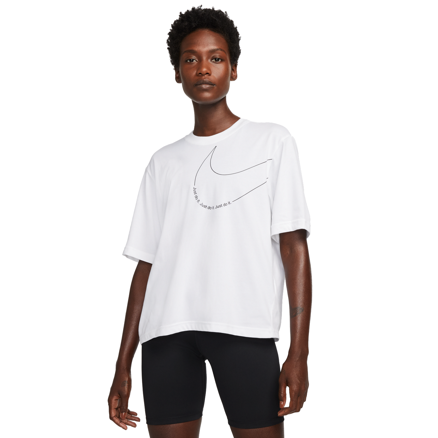 Dri-FIT Women's Boxy Training Short Sleeve T-Shirt