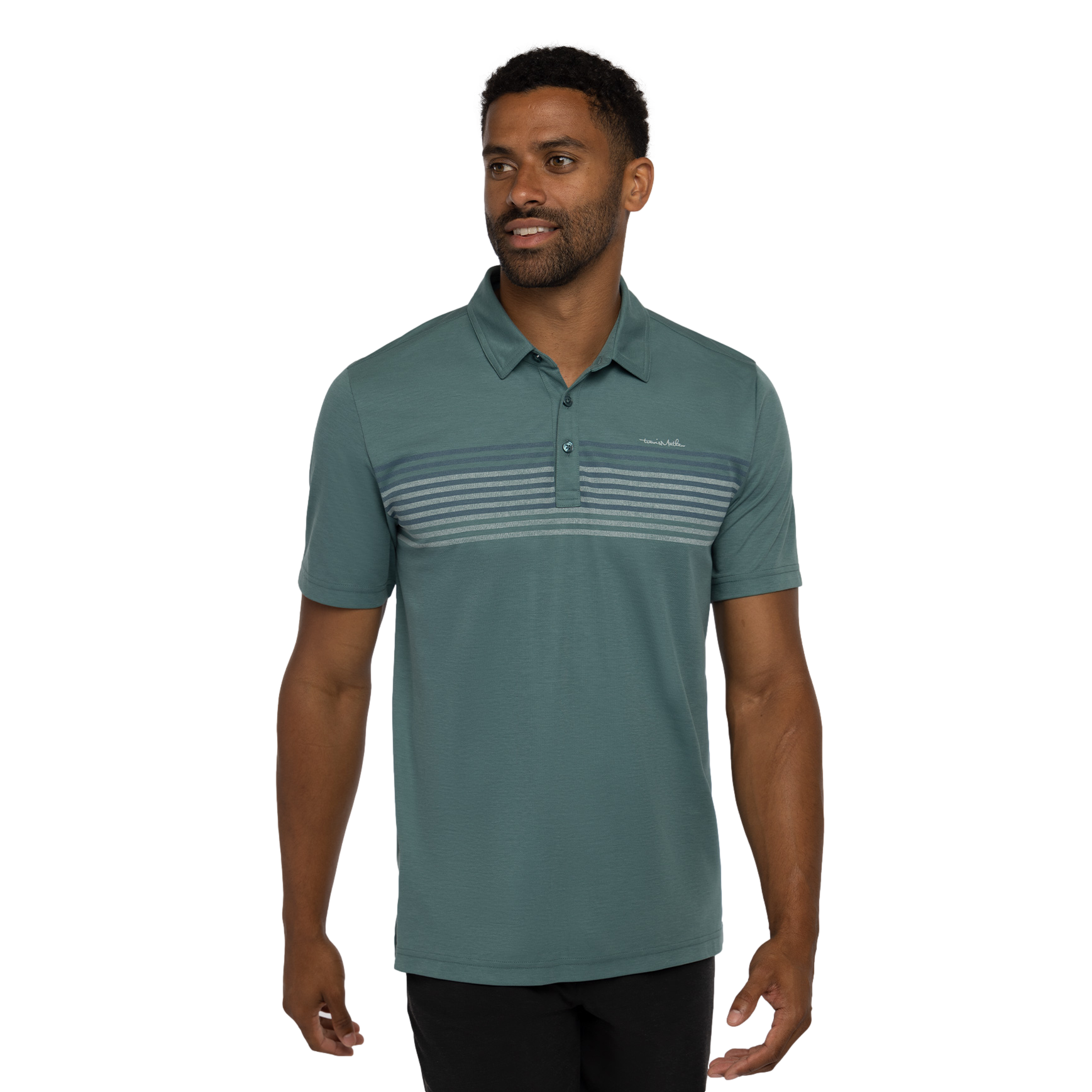 Groggy Striped Short Sleeve Polo Shirt