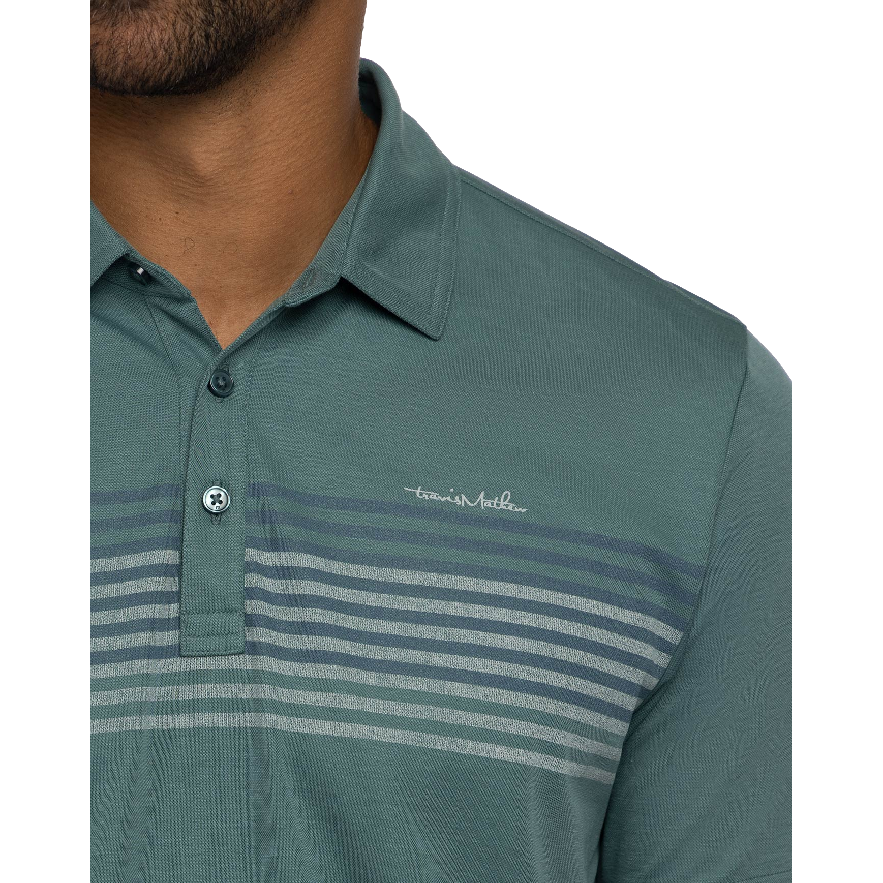 Groggy Striped Short Sleeve Polo Shirt