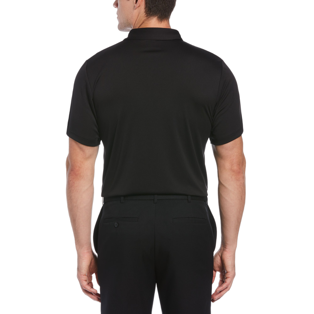 Geo Stripe Print Men's Short Sleeve Golf Polo Shirt