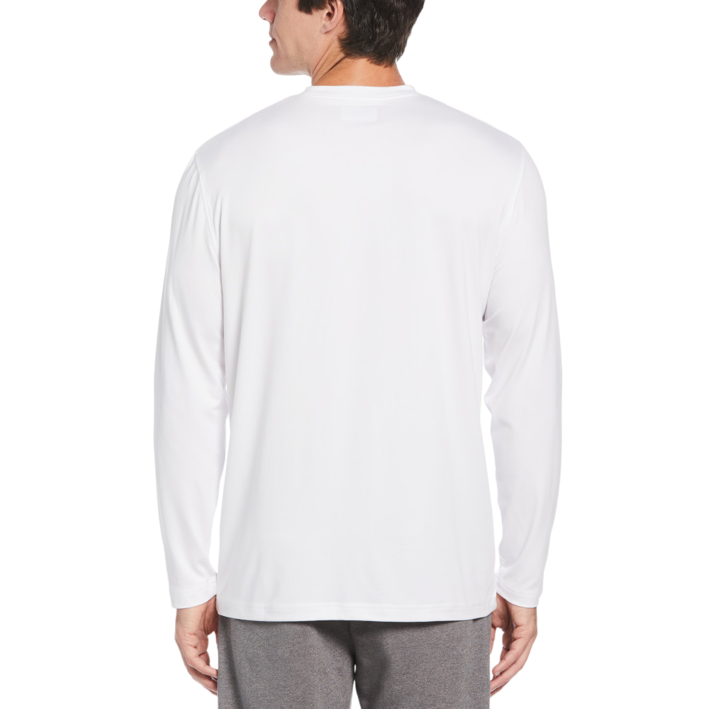 Sun Protection Men's Long Sleeve Crew Neck Golf Polo Shirt