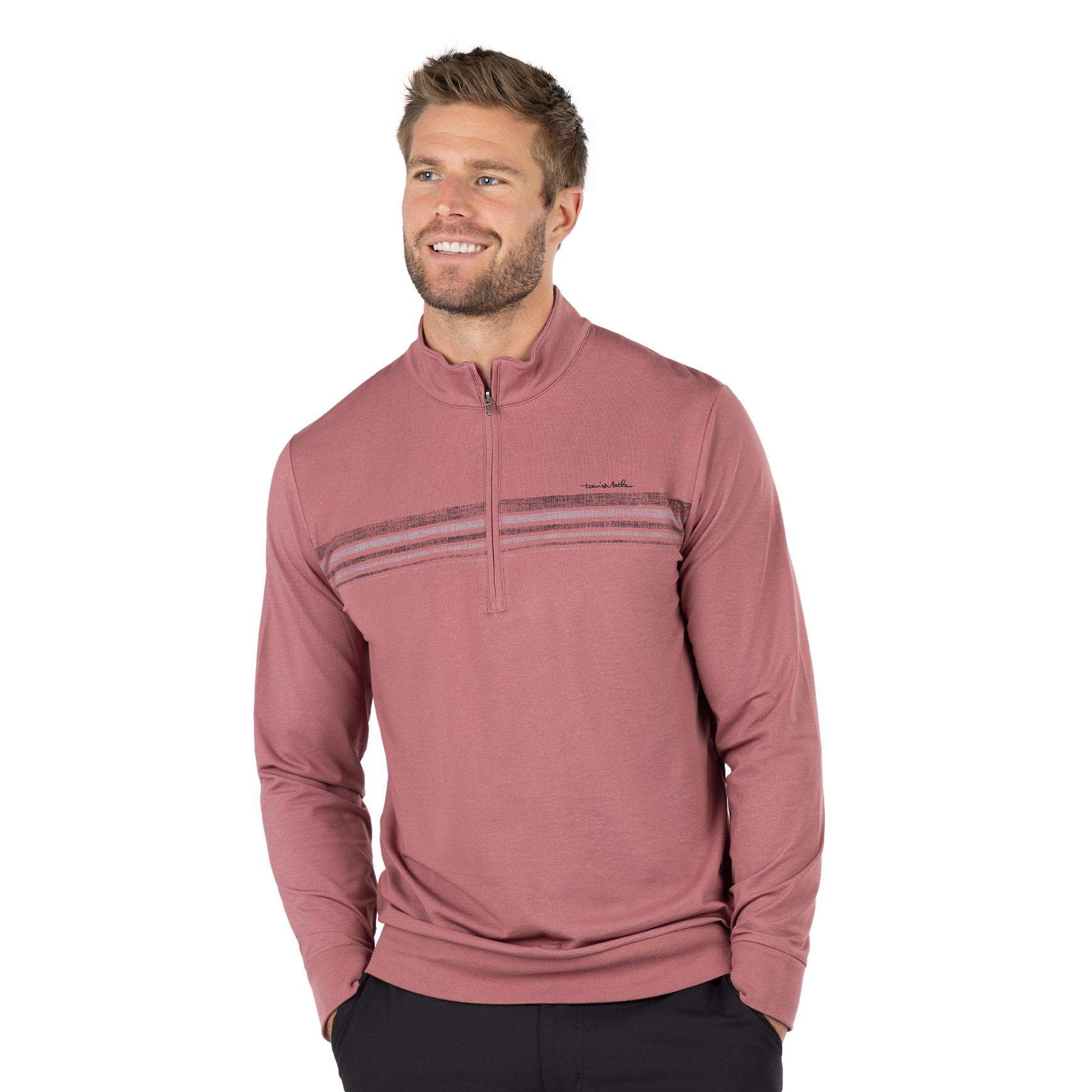 In the Line Up Men's Golf Quarter Zip Pull Over